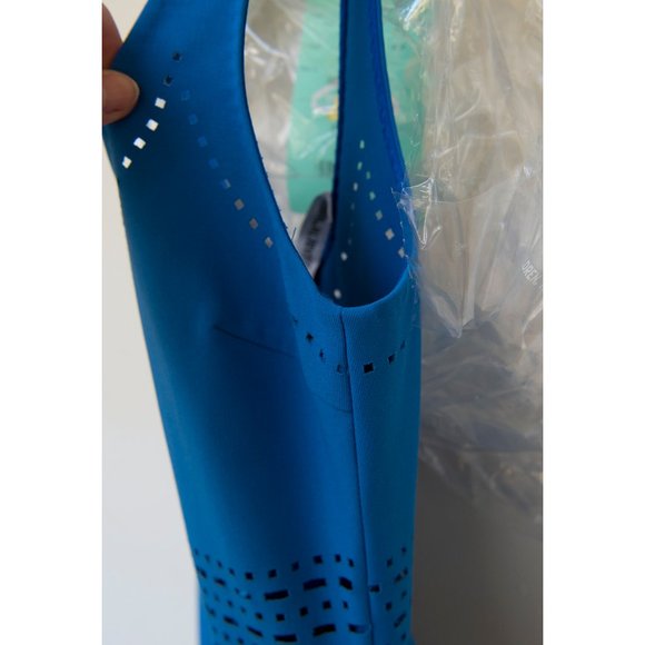 Elizabeth and James Blue Laser Cut Dress sz 2 - Picture 13 of 13